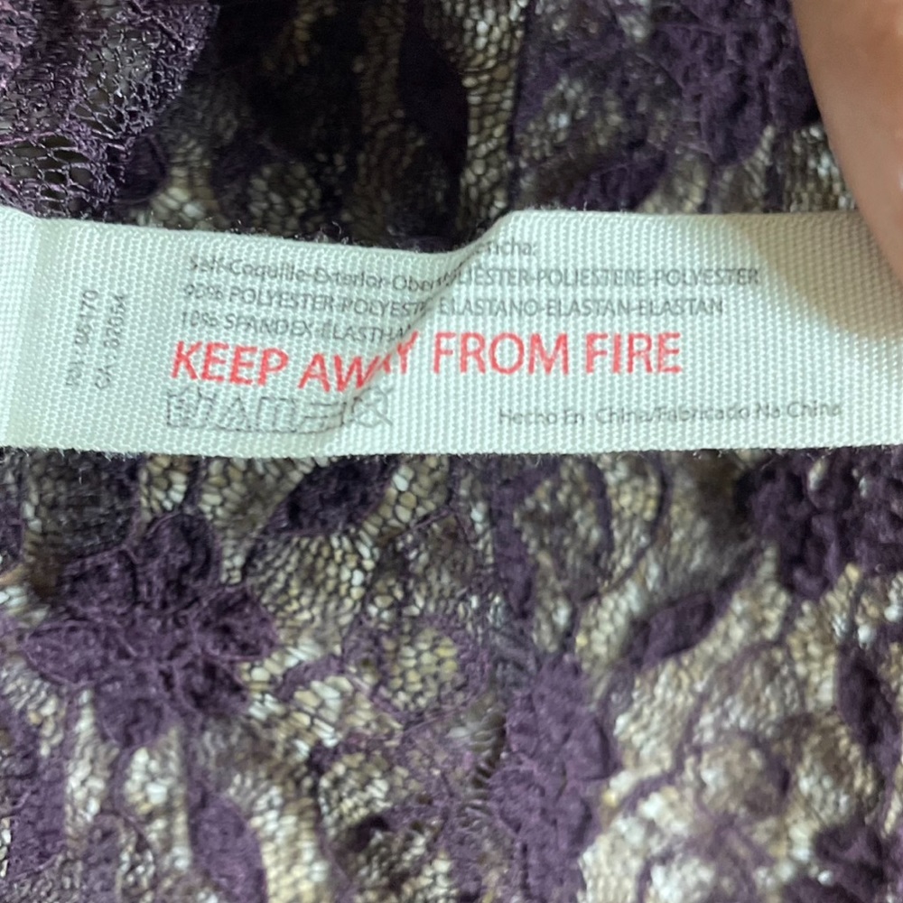 NWT Free People Intimately “Rule The World” Lace Romper in Plum Jam (F) - Picture 13 of 14